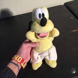 Yellow Baby Dog Stuffed Animal Plush